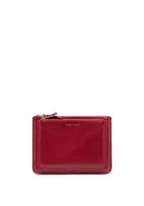 Borsa clutch con zip in nero - unisex