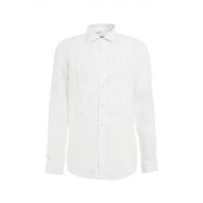 Camicia con balze nero