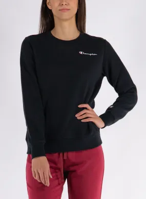 felpa girocollo con micro logo