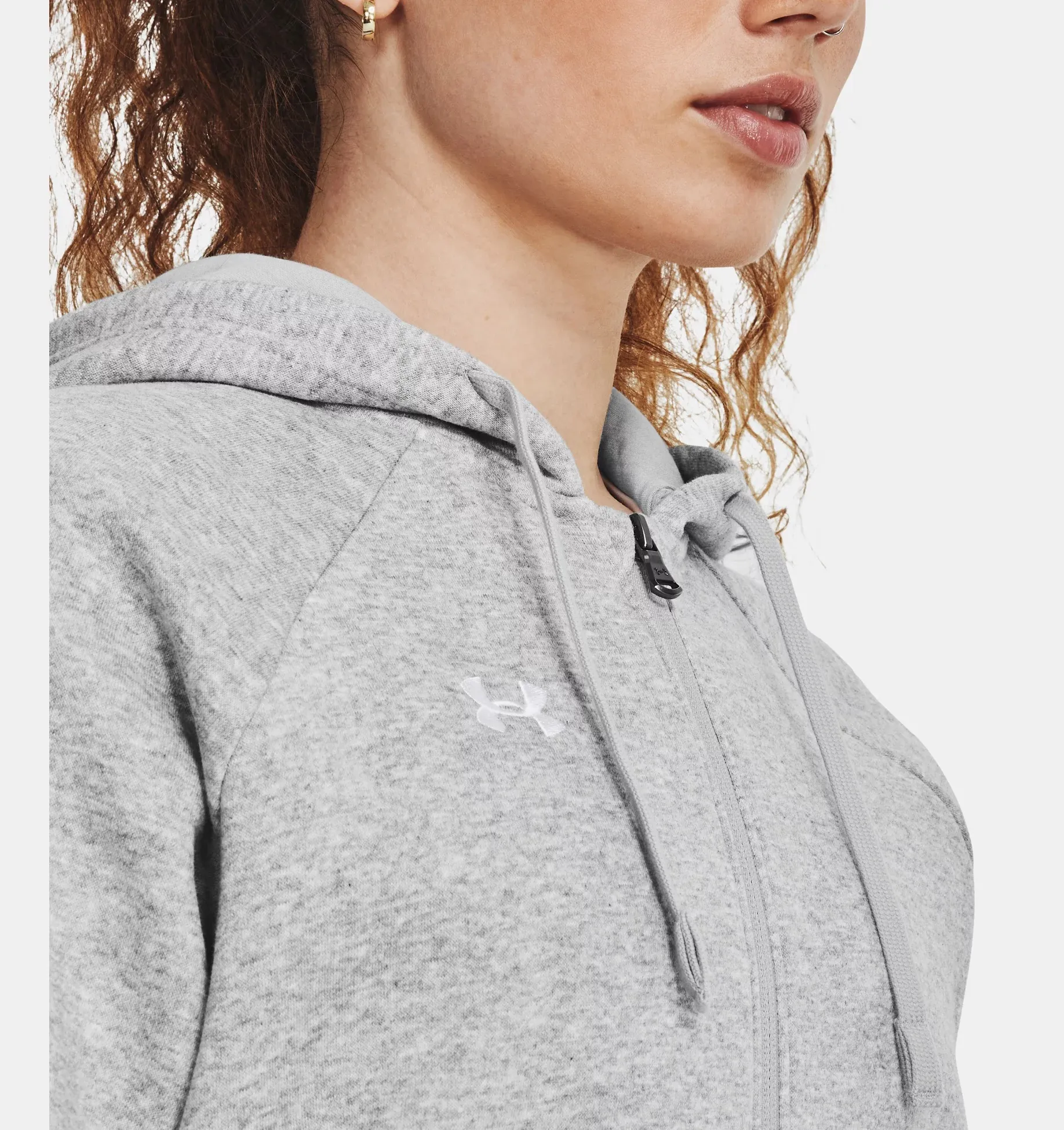 Under Armour Rival Fleece FullZip Hoodie Felpa Donna