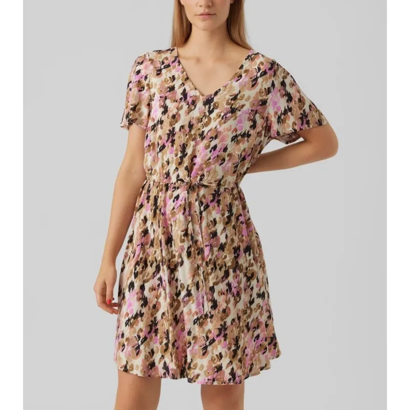 VESTITO CORTO SCOLLO A V DA DONNA VERO MODA
